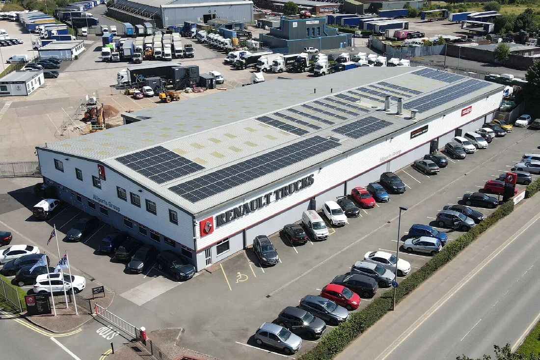 Commercial rooftop solar photographed by Project Better Energy